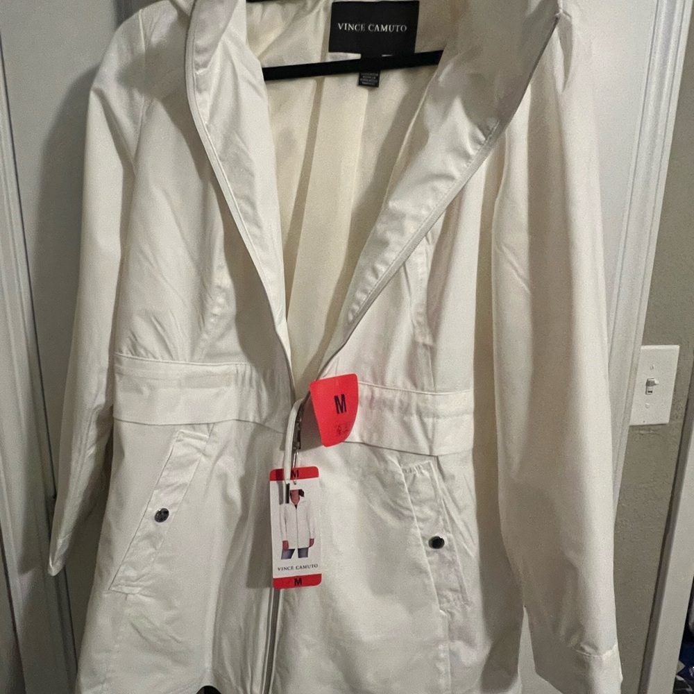 Vince Camuto Women's Cream Trench Coat